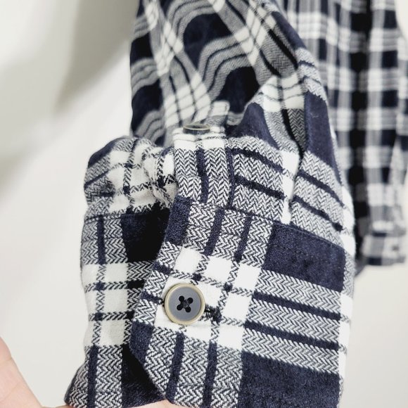 Jachs Men Black White Regular Fit Checkered Cut Away Collar Casual Shirt Size S - Picture 3 of 13